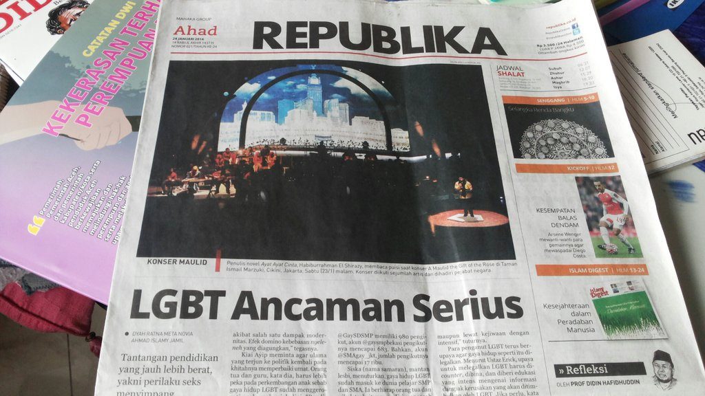 Forum LGBTIQ somasi Republika terkait artikel ‘LGBT Ancaman Serius’