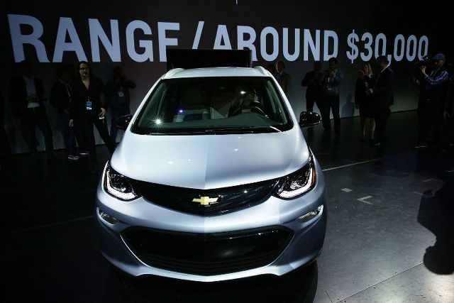 GM unveils Bolt electric car in Vegas