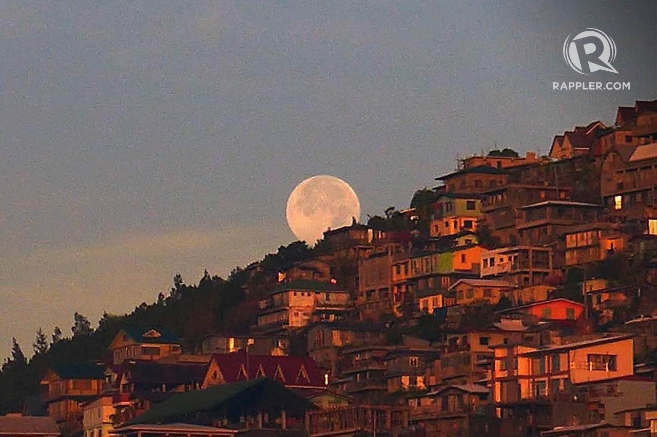 Blood moon ushers in coldest day in Baguio so far