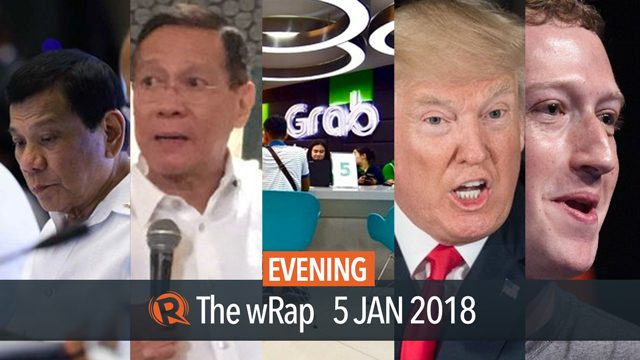 Malacanang on foreign trips, Grab fare increase, Trump slams book | Evening wRap