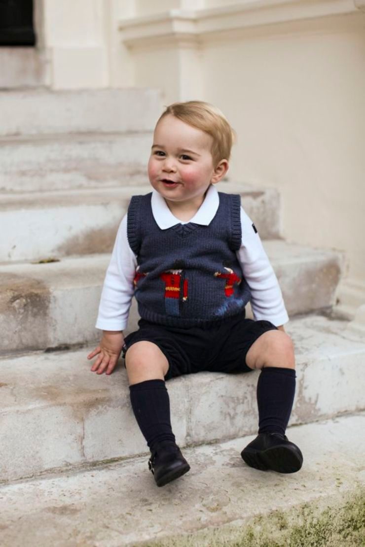 Britain’s Prince George in new Christmas photos