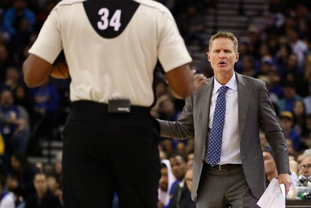 Warriors coach Kerr fined $25,000 for verbal abuse