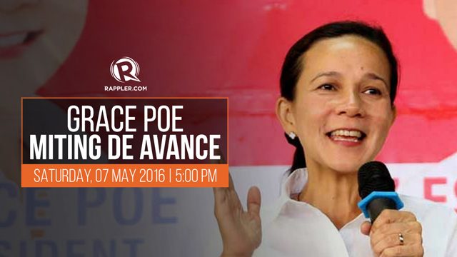 LIVE: Grace Poe Miting de Avance