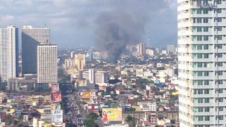 Fire hits urban poor area in Quezon City