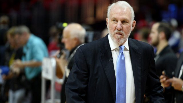  LOYALTY. Gregg Popovich will tie the record for most seasons as head coach of one NBA team. Photo from AFP 