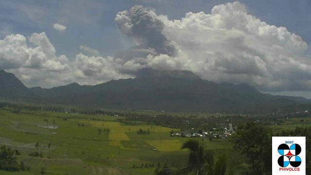 Mount Bulusan erupts