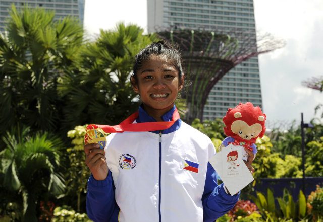 SALAMAT, MARELLA. Marella Salamat has only been cycling competitively for two years, but has already earned a gold medalist at the SEA Games. Photo by Singapore SEA Games Organising Committee/Action Images via Reuters  