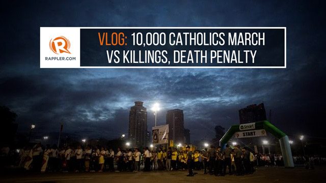 WATCH: 10,000 Catholics march vs killings, death penalty