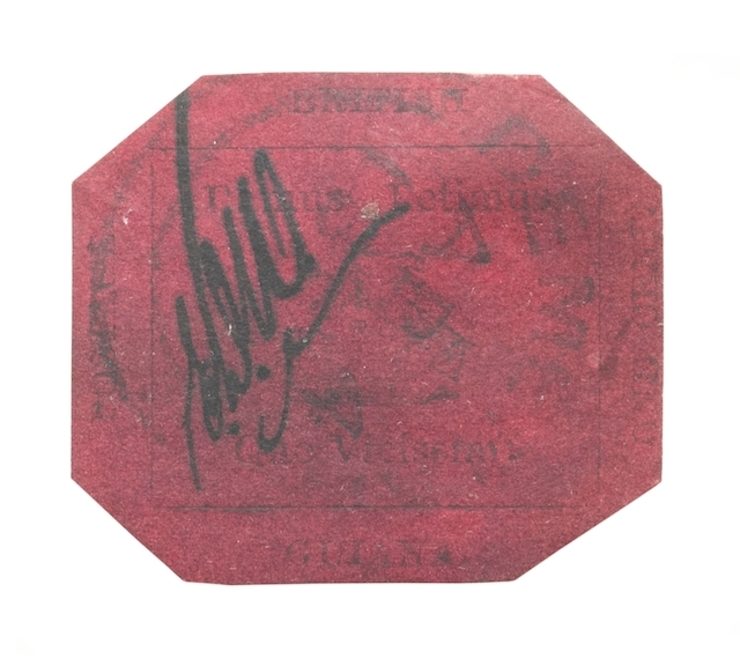 Rare stamp sells for world-record $9.5M