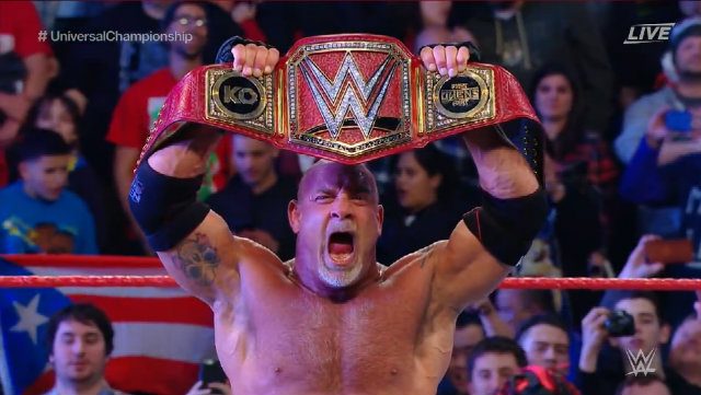 Goldberg plows through Owens to become WWE Universal Champion