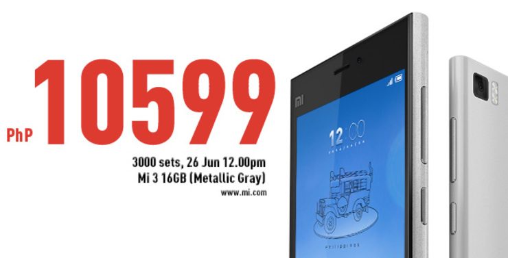 Mi3 gets sub-P11K pricing for June 26 PH flash sale