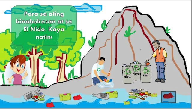 AWARENESS CAMPAIGN. An information campaign teaches El Nido residents about garbage segregation. Source: Be G.R.E.E.N (Guard, Respect, Educate, El Nido) module of El Nido Resorts. 