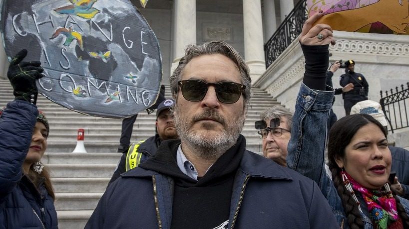 Joaquin Phoenix arrested at climate change protest