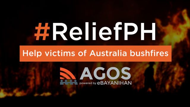 #ReliefPH: Help communities affected by Australia’s raging bushfires