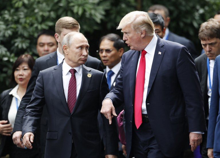 Trump, Putin brush aside U.S. election claims at APEC summit