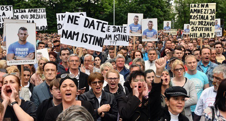 In Bosnia, young man’s death stirs nationwide protest