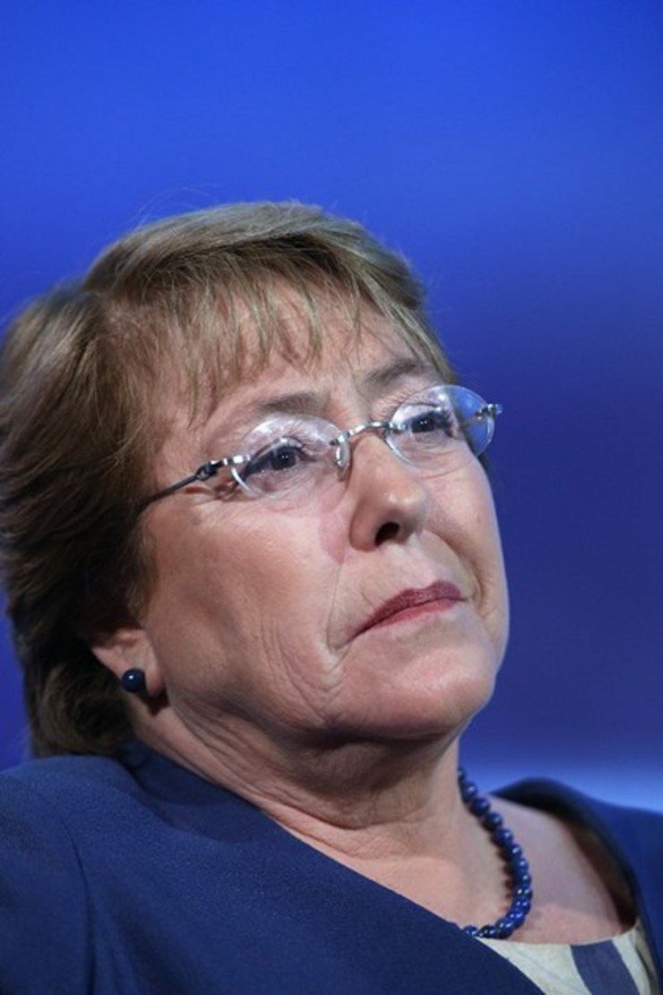 'YEAH, YEAH.' Chile's President Michelle Bachelet says this is often the response of world leaders to calls for gender equality but not much action is done. John Moore/Getty Images/AFP