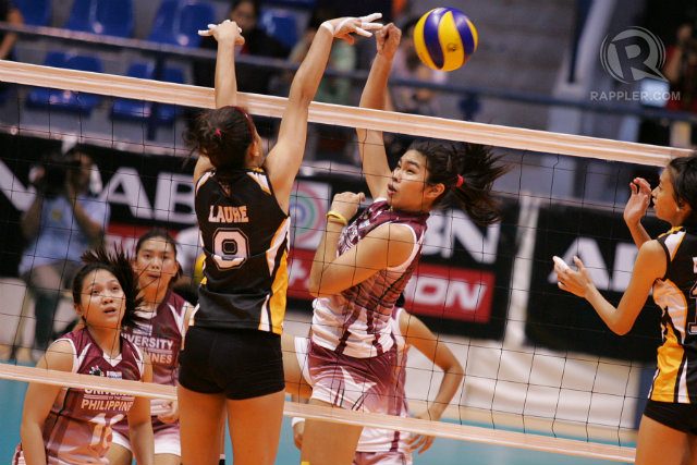 Bersola can still play volleyball after graduating in the domestic pro leagues. File photo by Josh Albelda/Rappler 