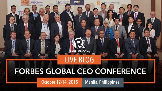 LIVE BLOG: Forbes Global CEO Conference 2015