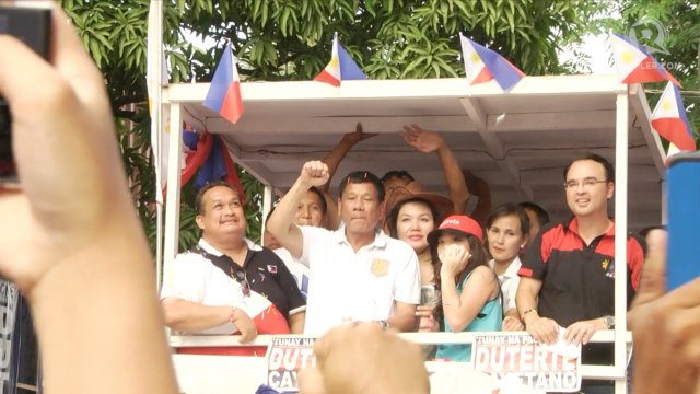 Duterte continues verbal tussle with Binay in Cainta