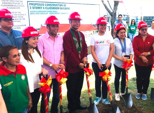 Chinese embassy gifts Davao City with 13 schoolbuildings