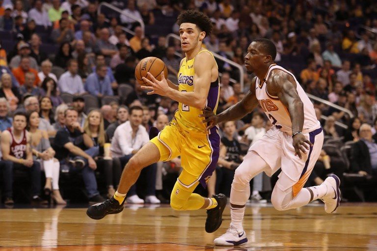 Lonzo Ball bounces back from disastrous debut with near-triple double