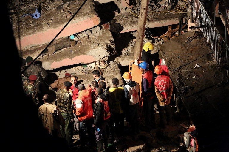 14 killed in Nairobi floods and building collapse
