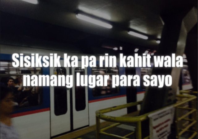 MRT WOES. For Michan Lorenzo, the next president should be able to address problems in the transportation sector. 