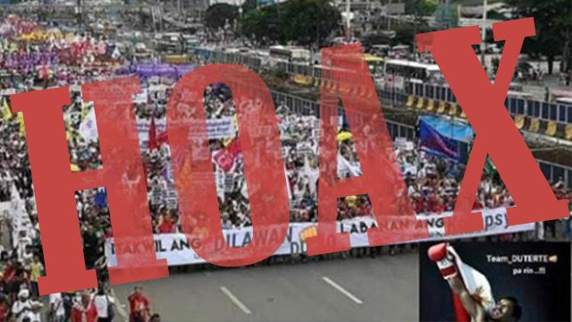 HOAX: Viral photo of SONA 2018 rally ‘supports’ Duterte, Marcos