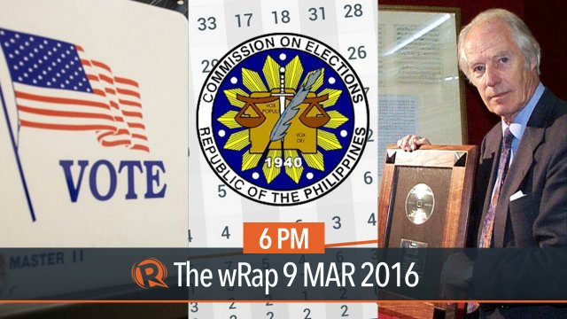US elections, Comelec on May 9 polls, George Martin | 6PM wRap