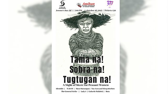 Grassroots groups to hold a night of music for peasant women