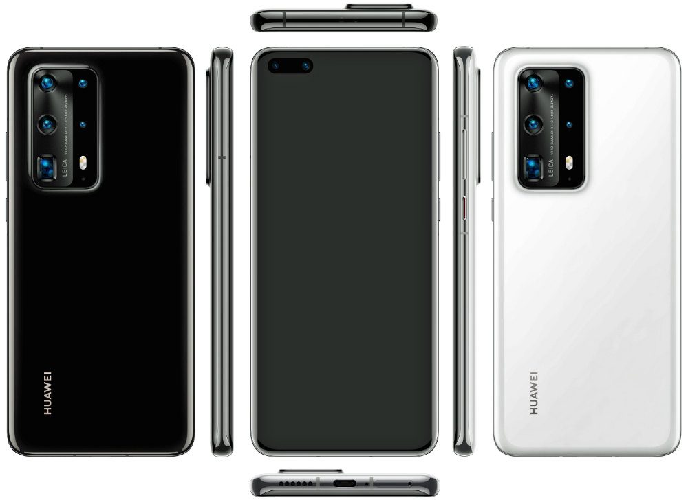 P40 PHONES. Several variants of the alleged P40 phones from Huawei as leaked by Evan Blass. Photo from Evan Blass/Twitter 