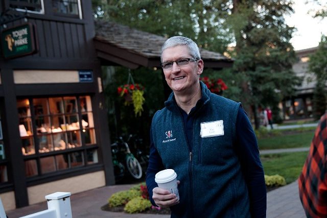 TIM COOK. Tim Cook, chief executive officer of Apple Inc., attends the annual Allen & Company Sun Valley Conference, July 6, 2016 in Sun Valley, Idaho. File photo by Drew Angerer/Getty Images/AFP 