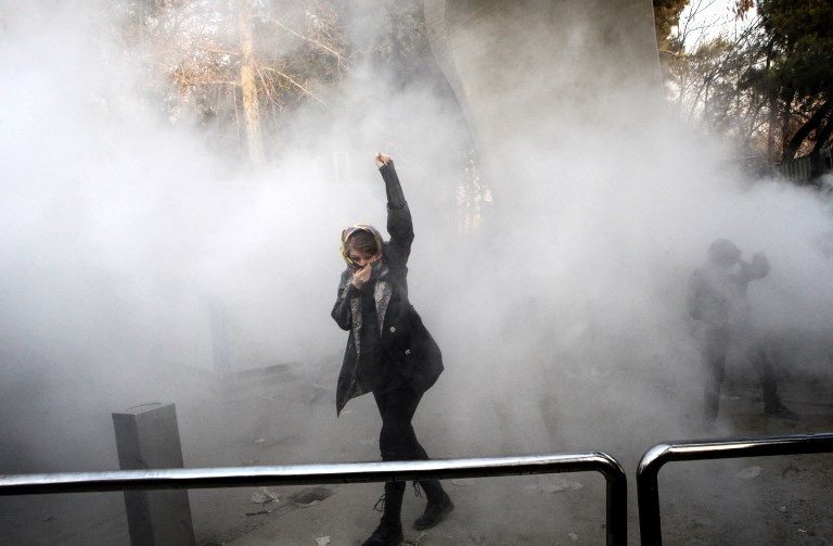 Iran blocks internet on third night of protests