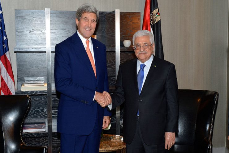 Kerry, Abbas meet in New York to discuss Gaza situation