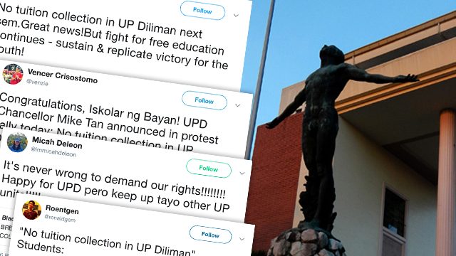 Students react to ‘no tuition collection’ in UP Diliman