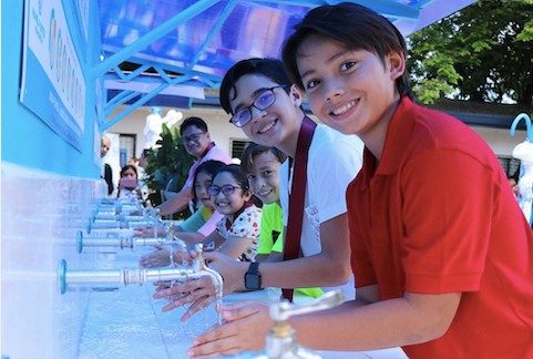 CLEAN WATER. The facilities will help 5,300 students in Laguna have access to safe drinking water.