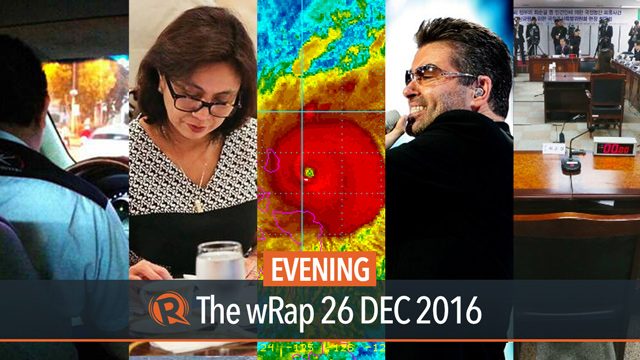 Typhoon Nina, Leni Robredo, George Michael | Evening wRap