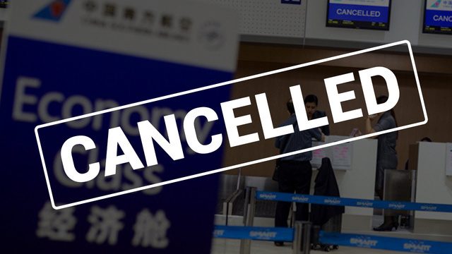 Cancelled flights due to Typhoon Ferdie