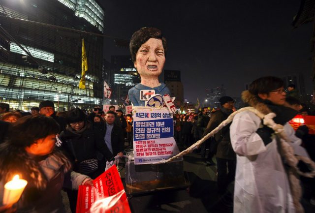 South Korea protesters pushing for Park ouster