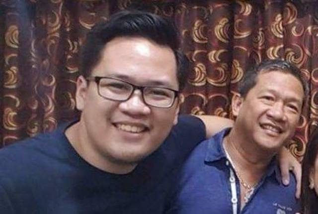 FATHER AND SON. Ricci Reluya and his slain father Ricardo Reluya. Photo from Reluya's Facebook page 