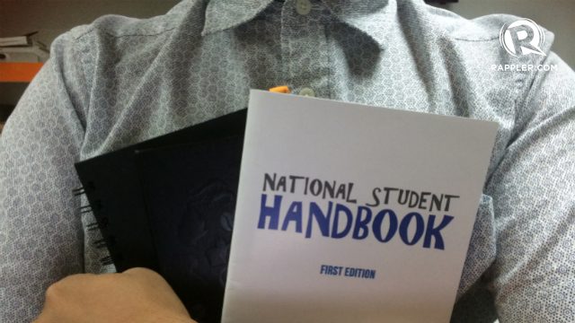 Nat’l student handbook pushes for bill on students’ rights