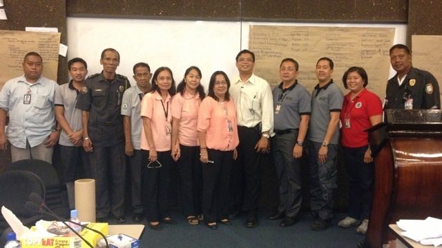 Narag, fifth from right, facilitates a training seminar on prison management with the Bureau of Corrections (BuCor) in Muntinlupa City.  