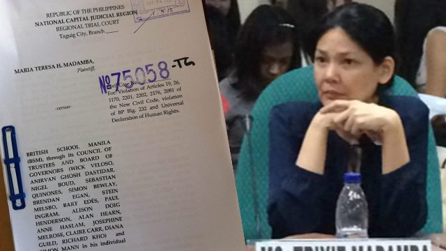 Mother of fallen student files P100-M lawsuit vs British School Manila