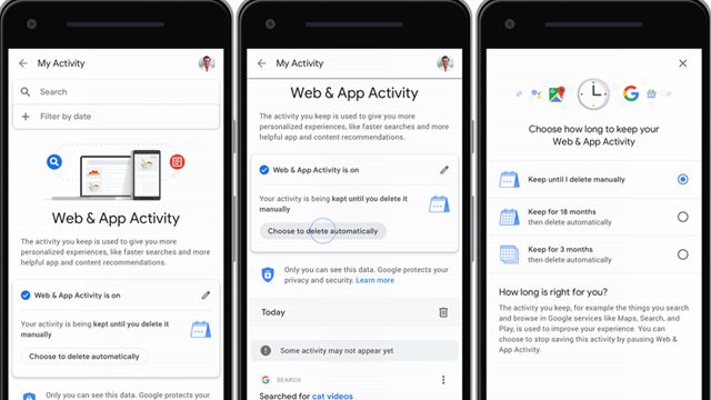 Google will soon let users auto-delete app activity, location and web history