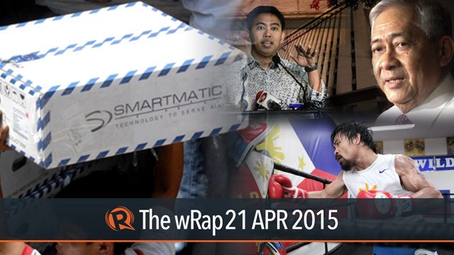 Smartmatic contract, SC justices inhibit, Pacquiao’s tactics | The wRap