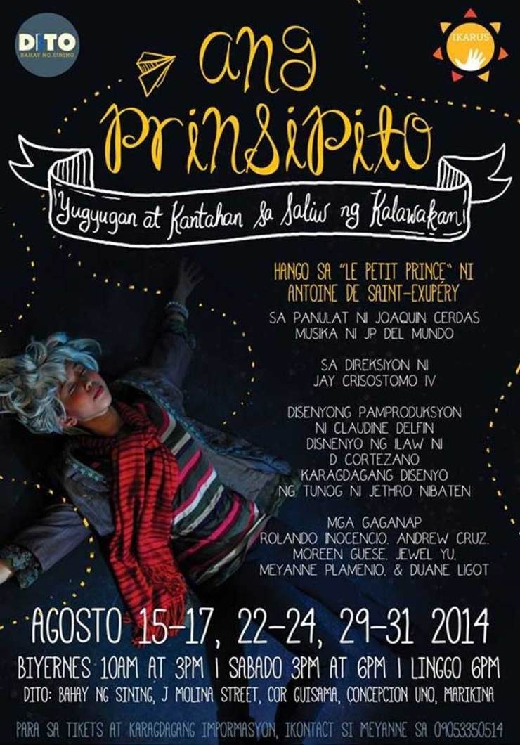 Catch ‘The Little Prince’ Filipino stage adaptation this August