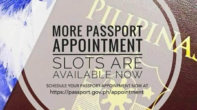 DFA opens 100,000 new slots for passport appointments