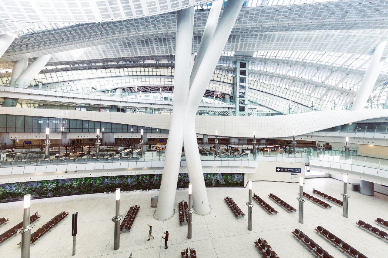 WEST KOWLOON STATION. This beautifully-designed station won an 'Oscars of Architecture' award. Photo from HKTB 