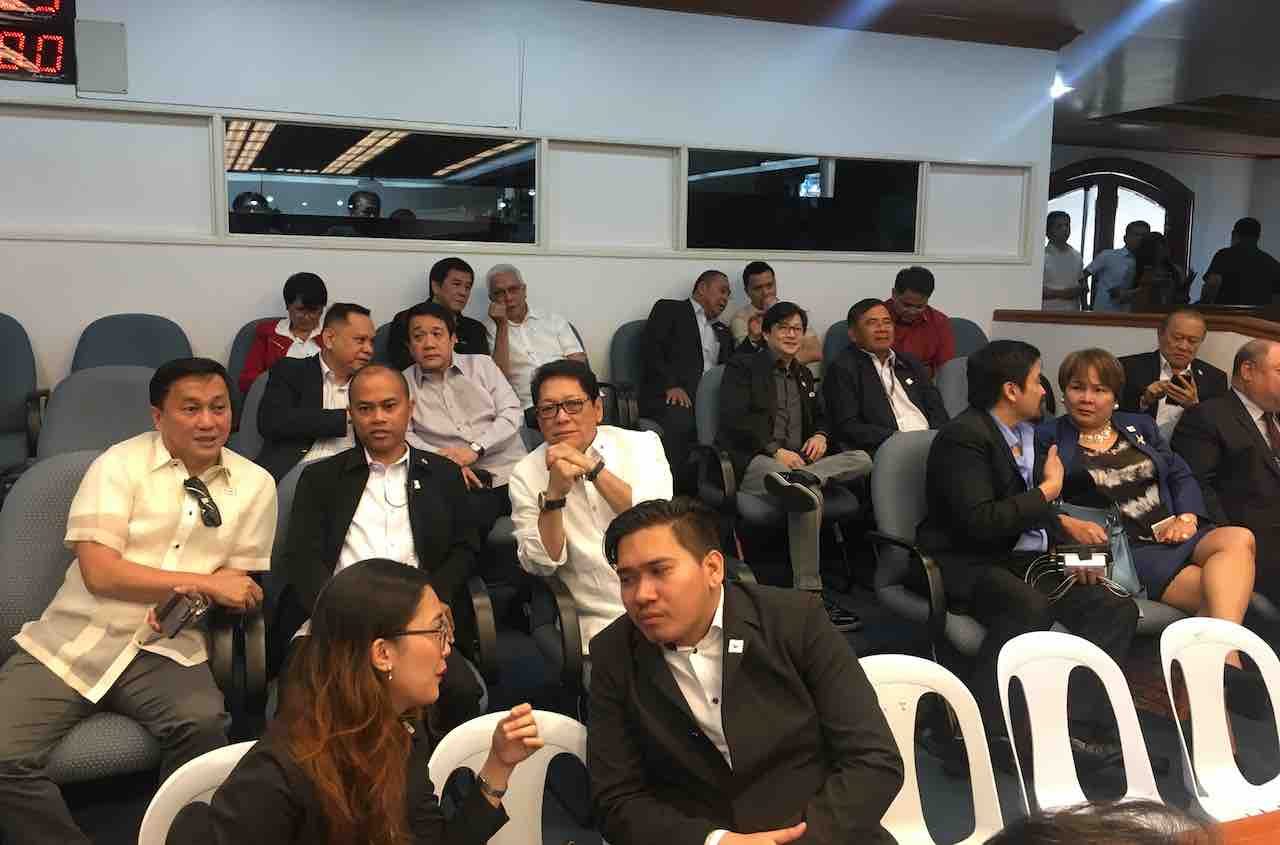 Cabinet in full force at Senate probe to support Bong Go